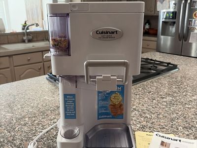 Cuisinart ICE-45 Mix It In Soft Serve Ice Cream Maker - Up to 1.5 Quarts, Automatic, White