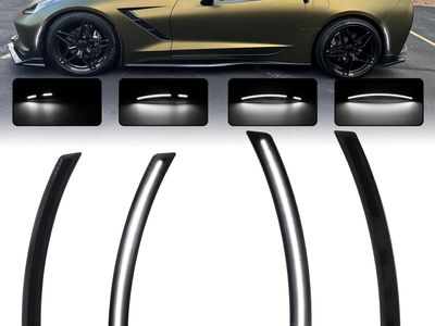 2014-2019 4PC Corvette C7/ Grand Sport/Stingray/ Z06/ ZR1 Dynamic White Front Rear Side Marker Lights