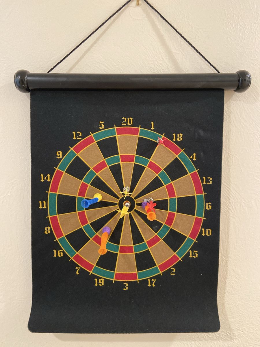 Roll-Up Magnetic Dart Board Set with Darts