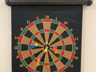 Roll-Up Magnetic Dart Board Set with Darts