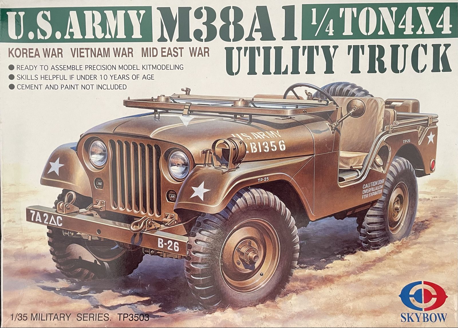 Skybow 1/35 M38A1 1/4 Ton Utility Truck (Jeep)