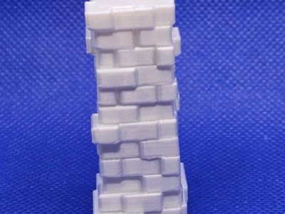 Brick Column for a Dungeons and Dragons (D&D) Terrain