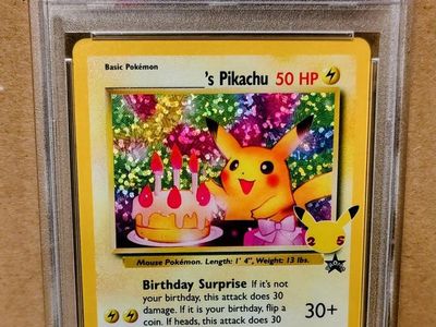 PSA 10 Pokémon Celebrations Birthday Pikachu Pokemon Card