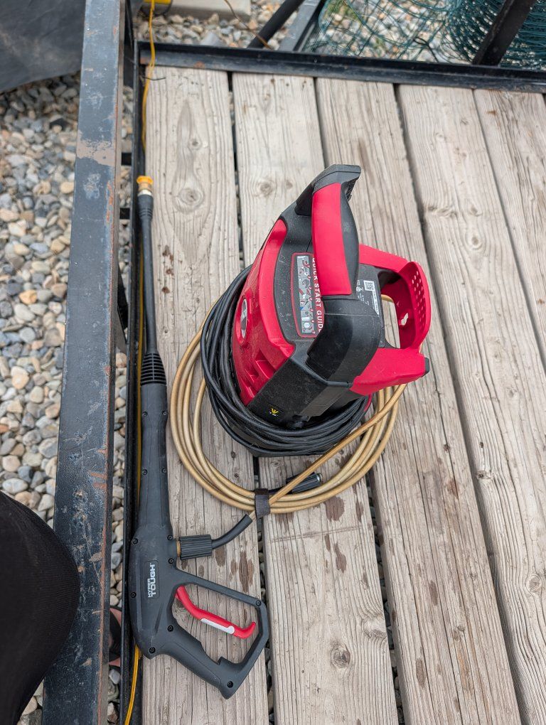 Hyper Tough Portable Electric Pressure Washer with Spray Gun and Hose