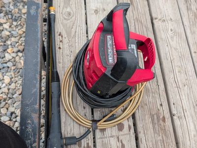 Hyper Tough Portable Electric Pressure Washer with Spray Gun and Hose