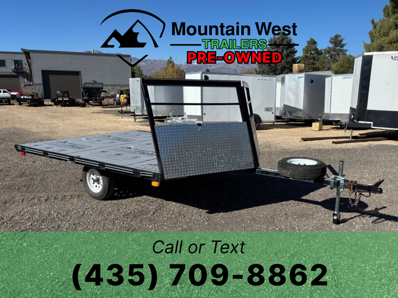 2008 USED Paiute 12' Open Snowmobile Trailer