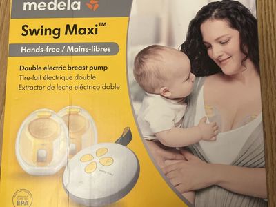 Medela Swing Maxi Hands-Free Double Electric Breast Pump - Used in Box