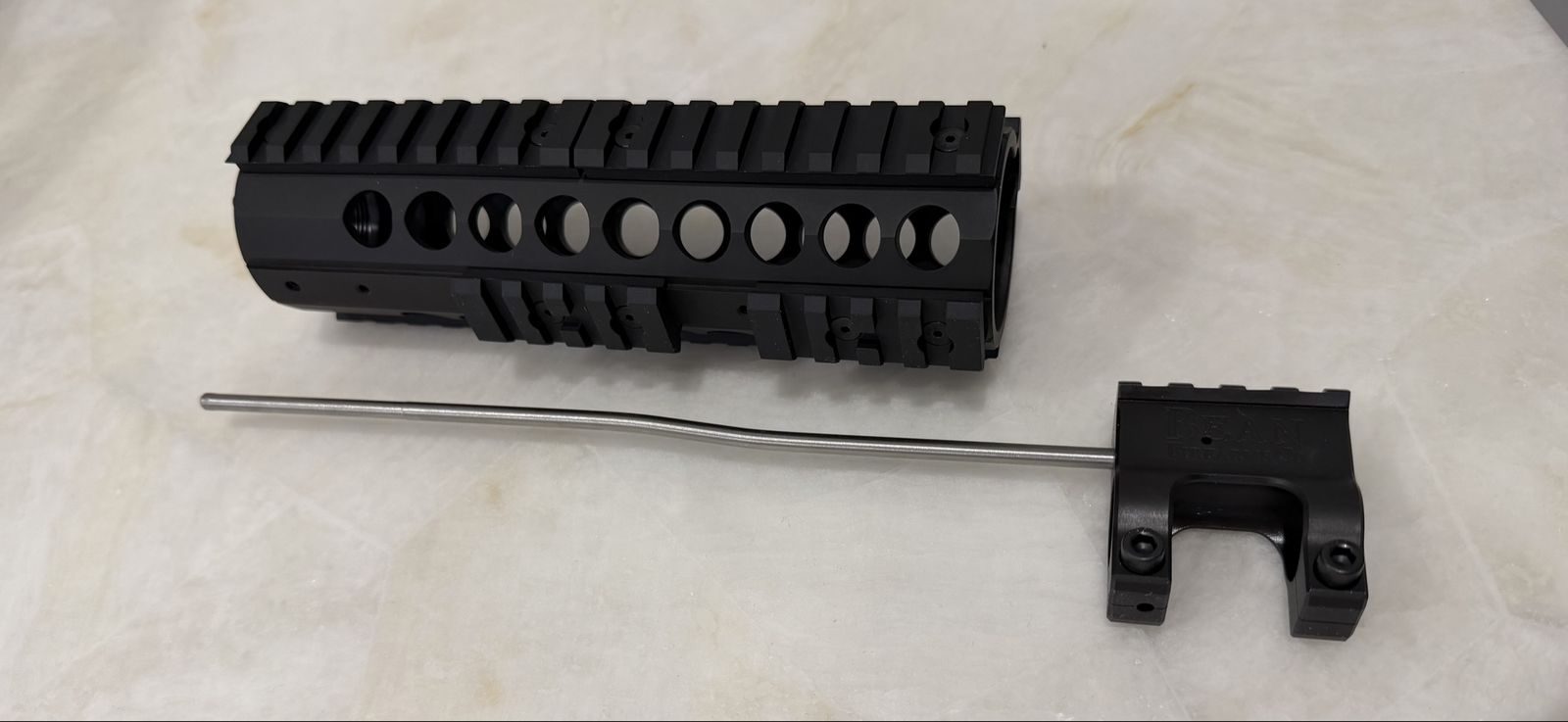 Bean Carbine Length Quad Rail With Gasblock AR 15
