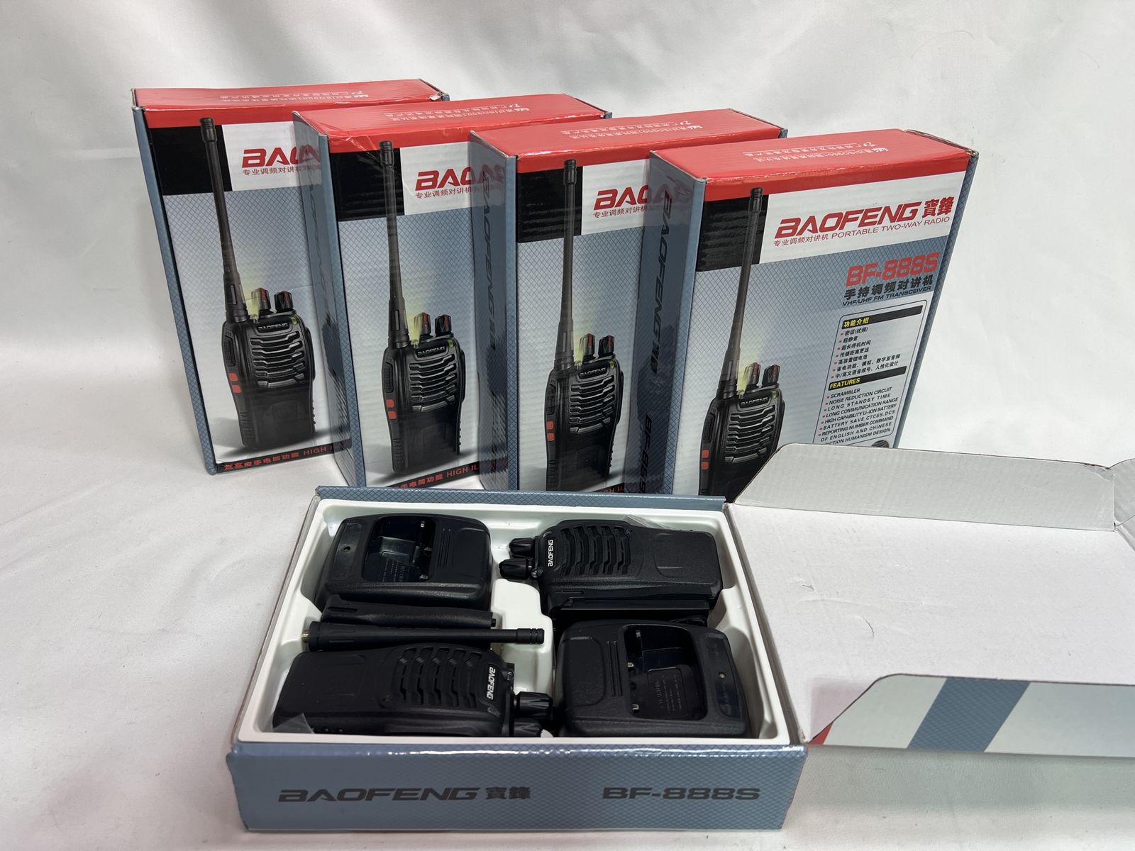 Baofeng BF-888S Portable Two-Way Radios (Set of Multiple Boxes)