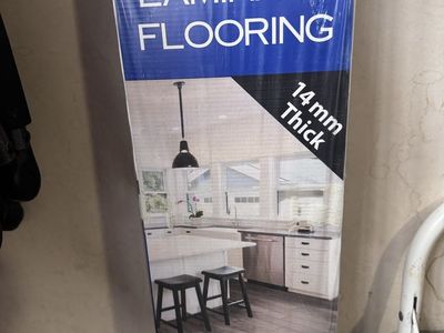 Select Surfaces Premium Rustic Gray Laminate Flooring - 14mm Thick, Spill Defense