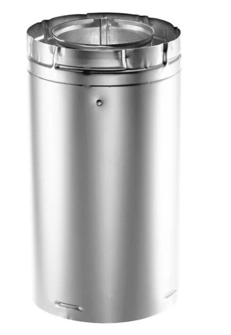 DuraVent DirectVent Pro 36 Inch Pipe Length - Galvanized Direct Vent Pipe For Gas Fireplaces & Gas Stoves - 58DVA-36