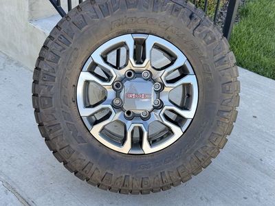 GMC Sierra 3500 Rims and Tires 295/70R18 Nitto Ridge Grappler