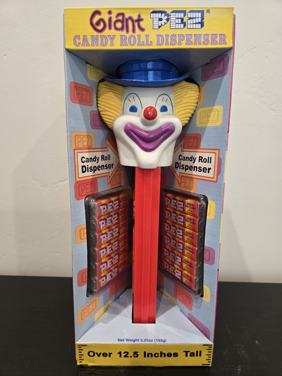 Giant Clown PEZ Dispenser (12.5") - In Box - Collector Display