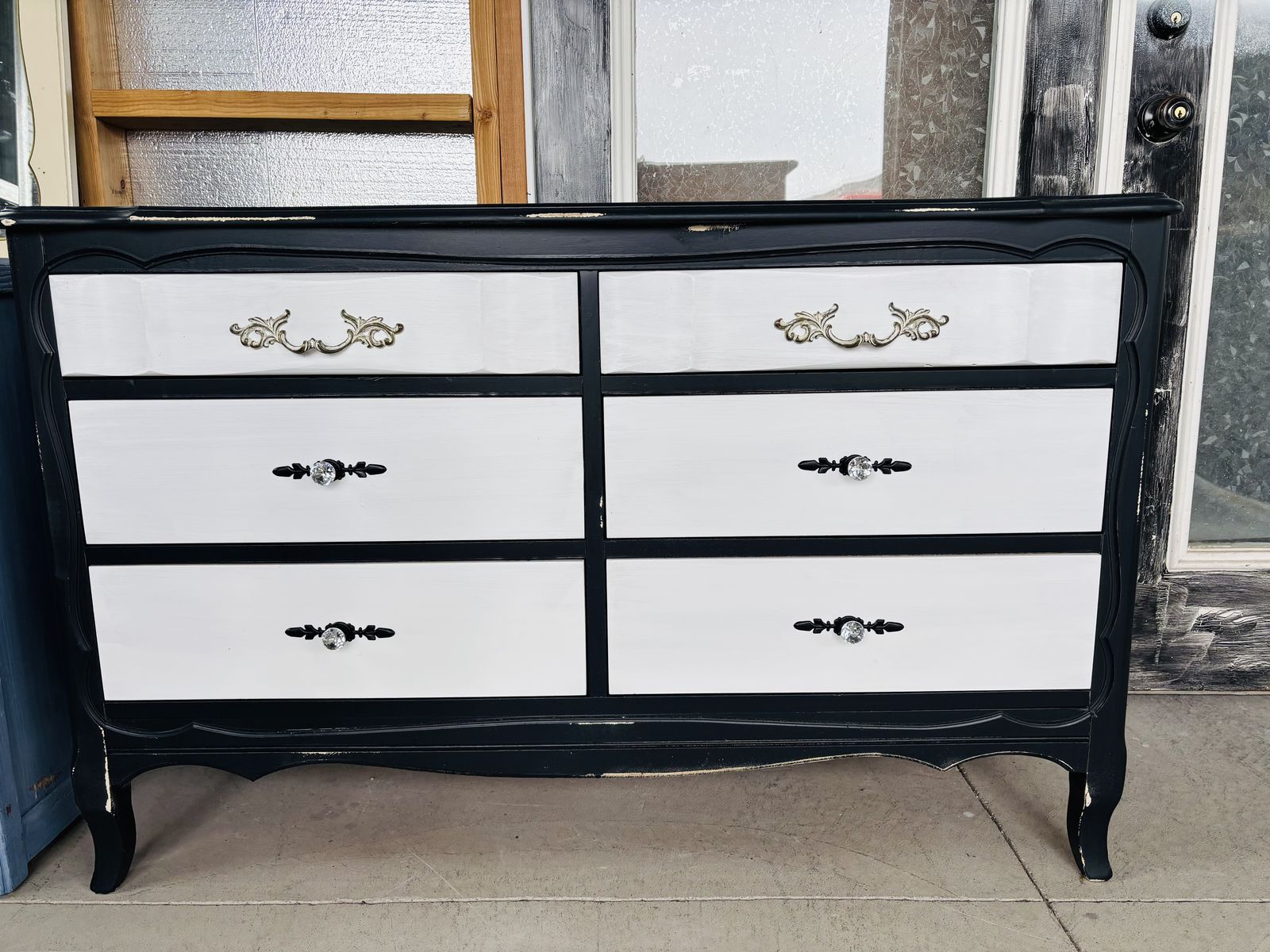 Black & White French Dresser
