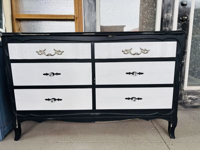 Black & White French Dresser