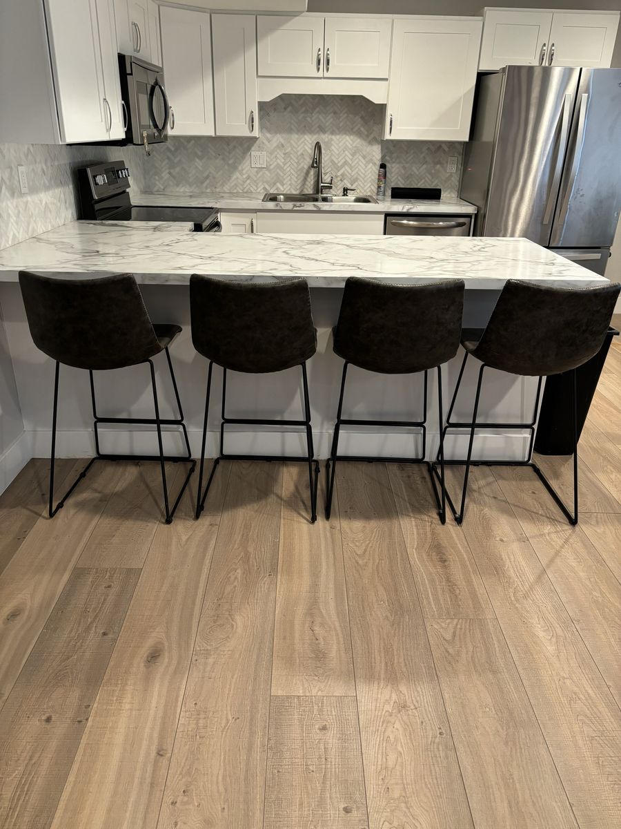 4 Gray Barstools