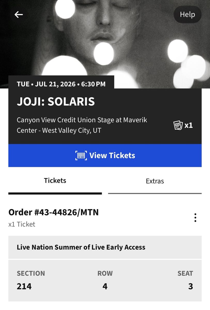 Joji Ticket - Best Value!