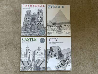 Vintage Cathedral, Pyramid, Castle, and City, by David Macaulay