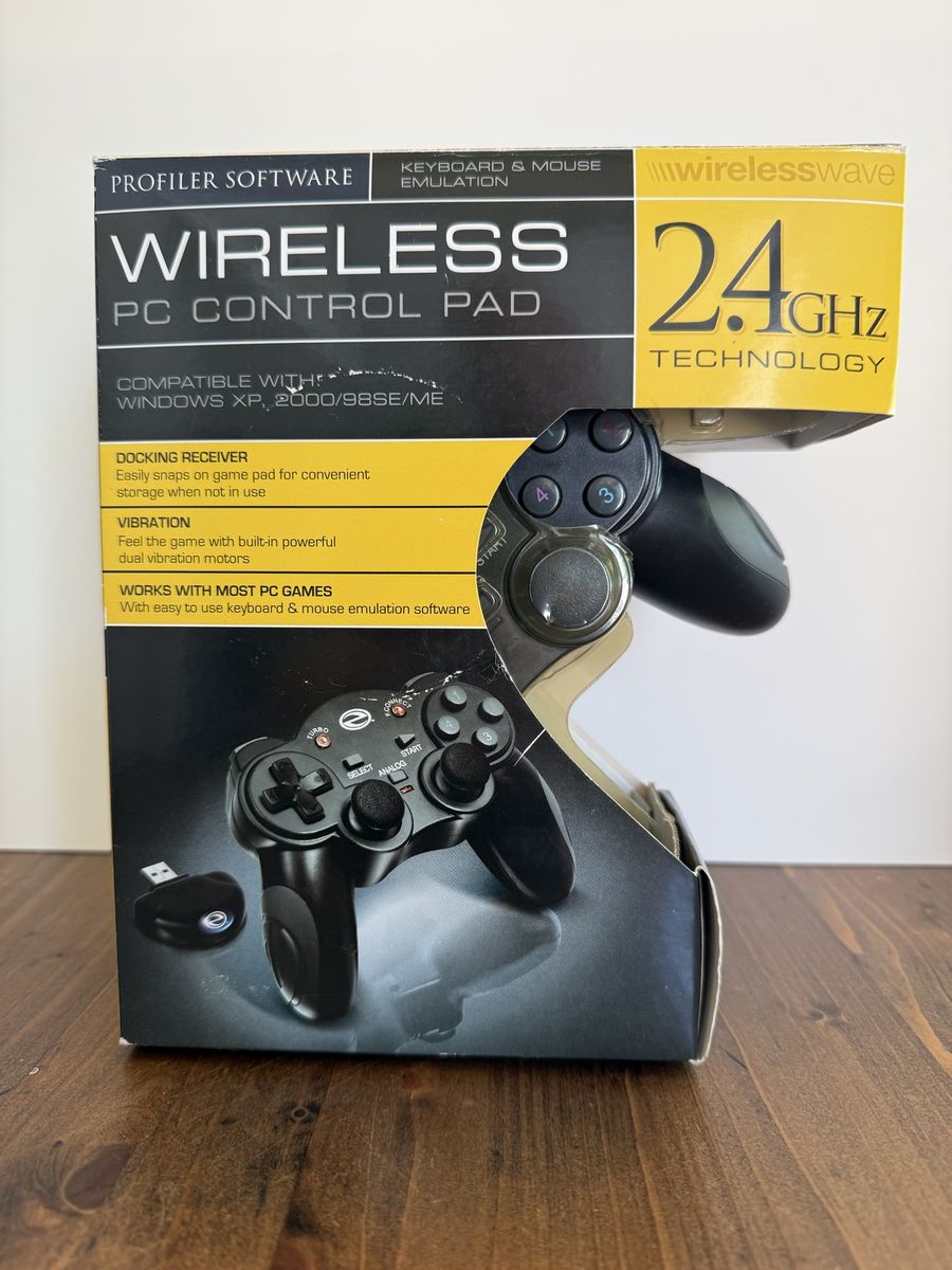 Wirelesswave 2.4GHz Wireless PC Control Pad with Keyboard & Mouse Emulation - New/Sealed