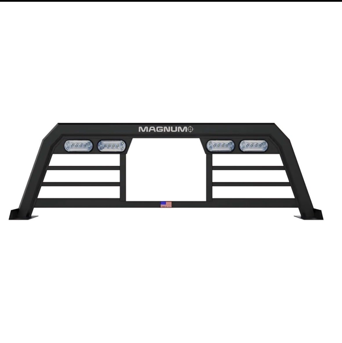 Magnum Low Pro Lighted Headache Rack with Window Cut Out | Fits RAM Classic