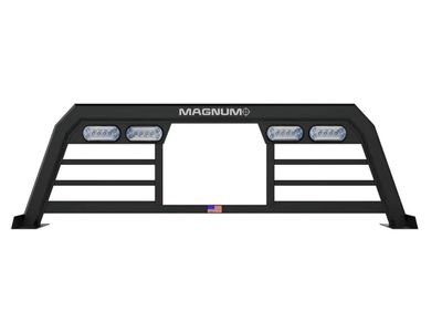 Magnum Low Pro Lighted Headache Rack with Window Cut Out | Fits RAM Classic