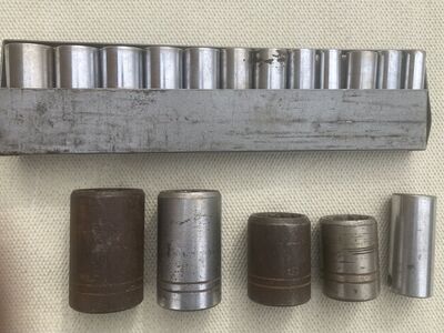 Vintage Sockets Craftsman/Plomb/Proto Lot Of 17