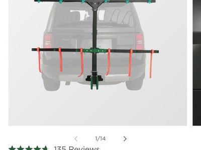 JB Racks Vertical Bike Rack - Hauls 6 Bikes, Fits 2" Hitch Receiver - already assembled