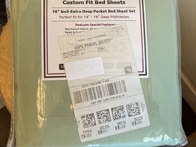DeaLuxe 16" Extra Deep Pocket Full Bed Sheet Set - Fine Yarn Microfiber - Sage Green - Fundraiser for local young woman