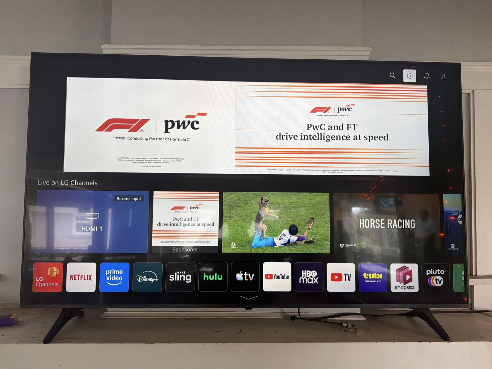 65 inch LG WebOS TV