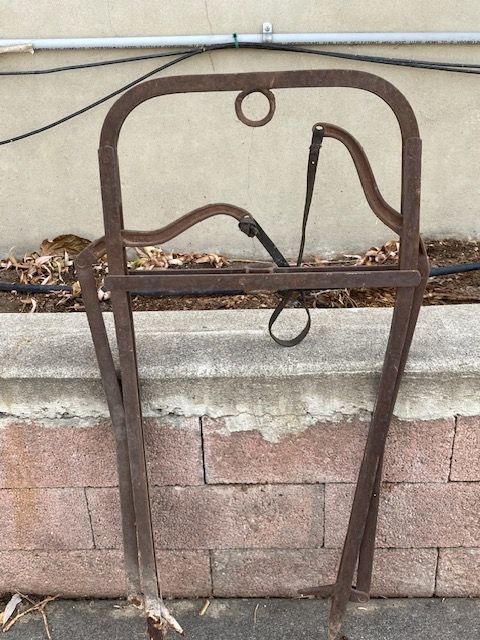 Vintage Iron Double Harpoon Loose Hay Fork circa Early 1900s