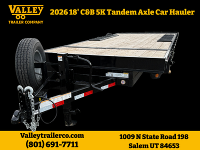 20' Low Profile Deck Over Tilt Flatbed Trailer from Snake River - 2 14k Axles 15,400 GVWR