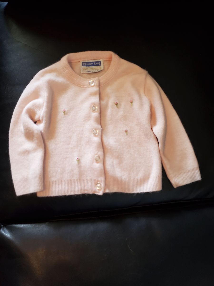 Pink Baby Girl Vintage Sweater
