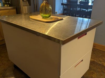 Movable kitchen island