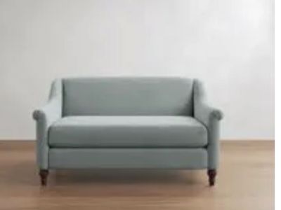 CR LAINE cottage style loveseat settee blue