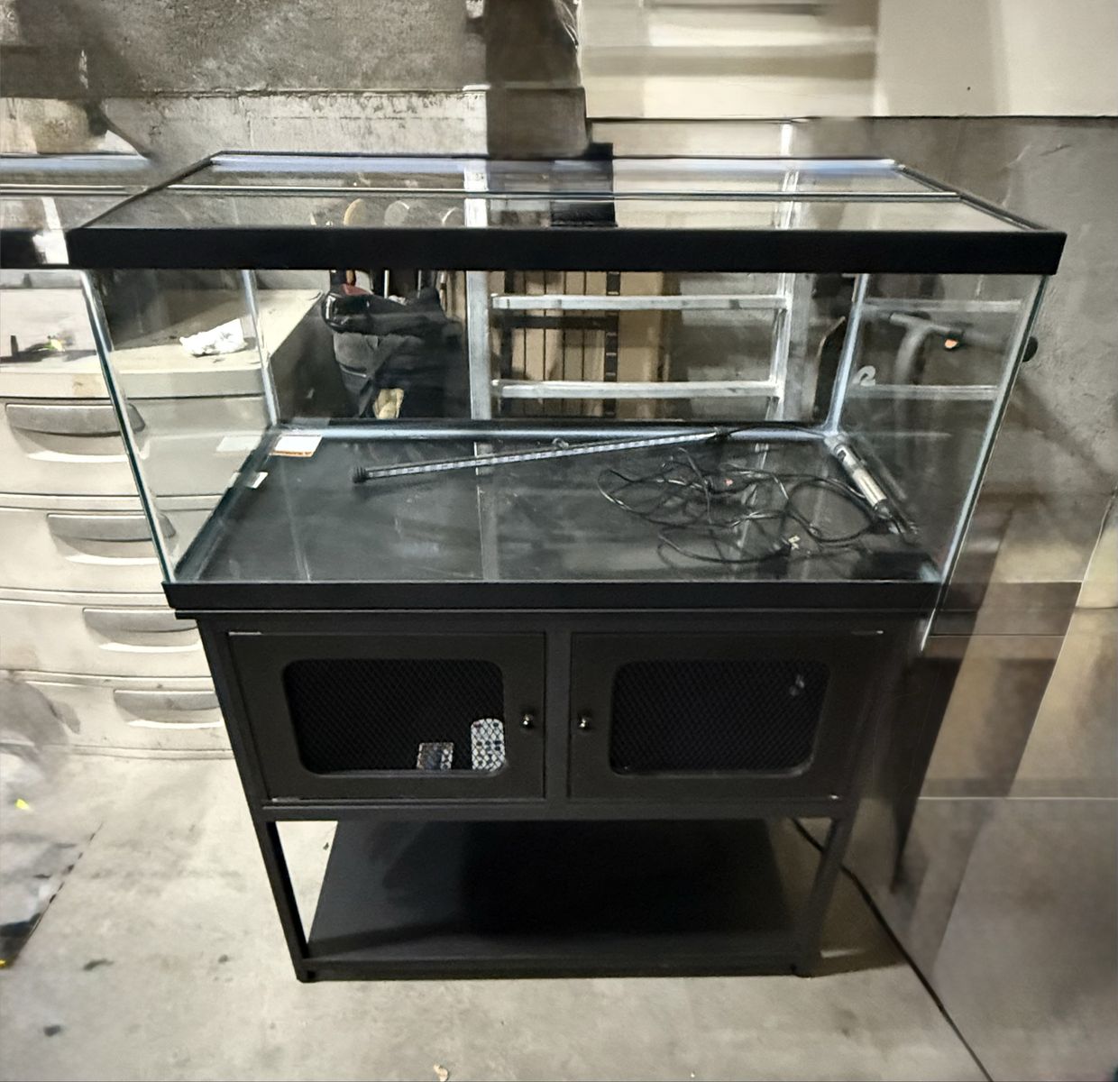 40 Gallon LED Lighted Fish Tank and Lighted Stand