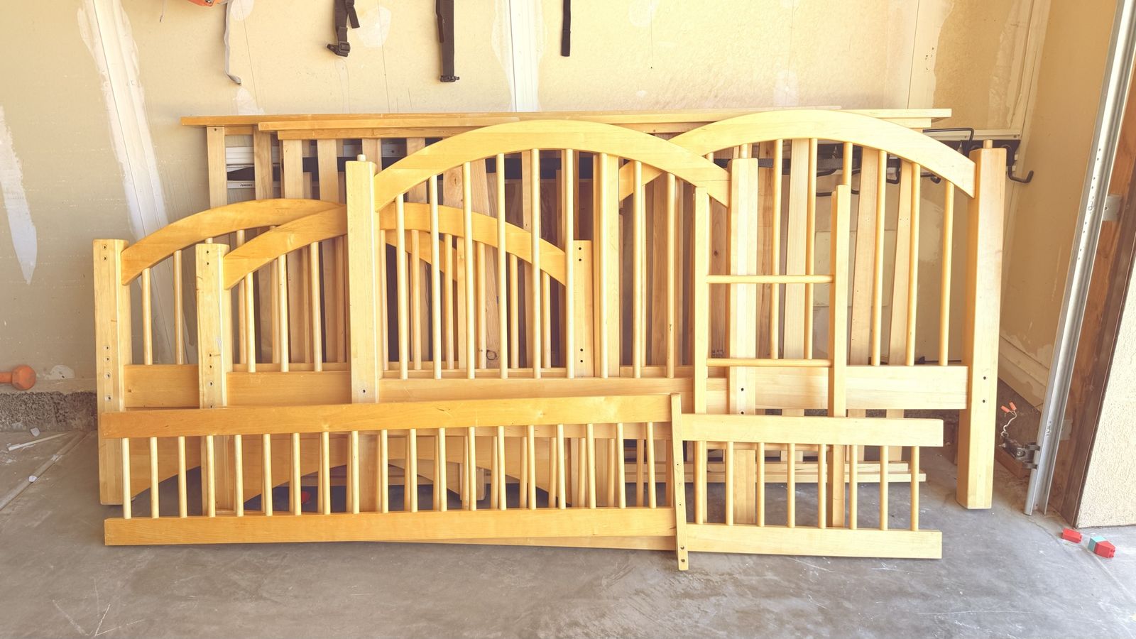 Solid wood twin bunk beds!