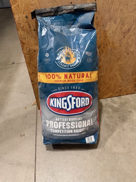 large bag of Kingsford charcoal  $10