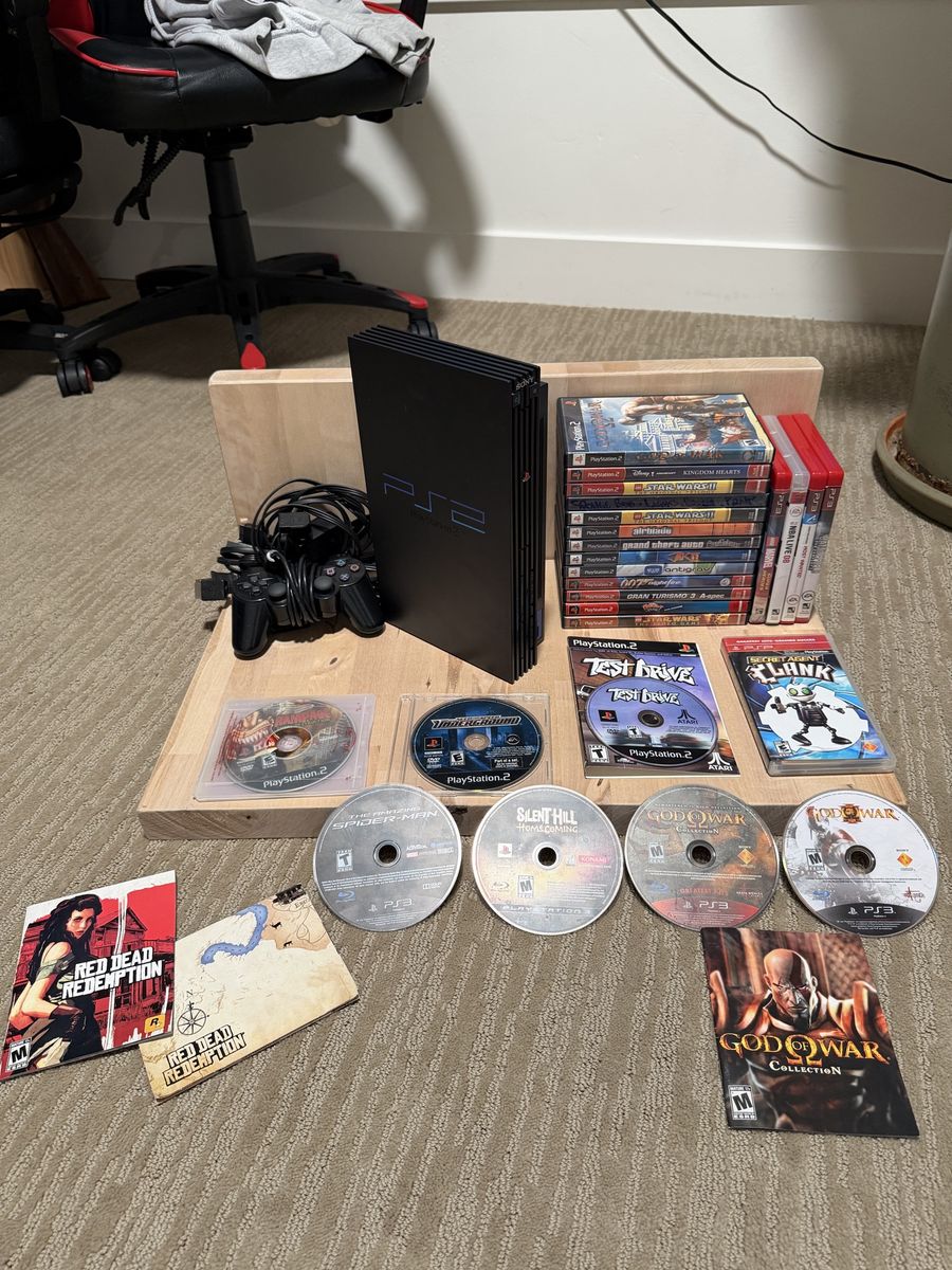 Playstation 2 With Controler and Tons Of Games