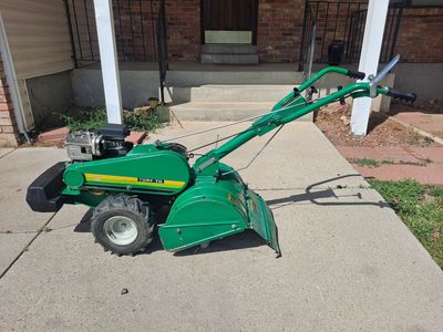 Turf-Til heavy duty tiller 5hp, excellent operator