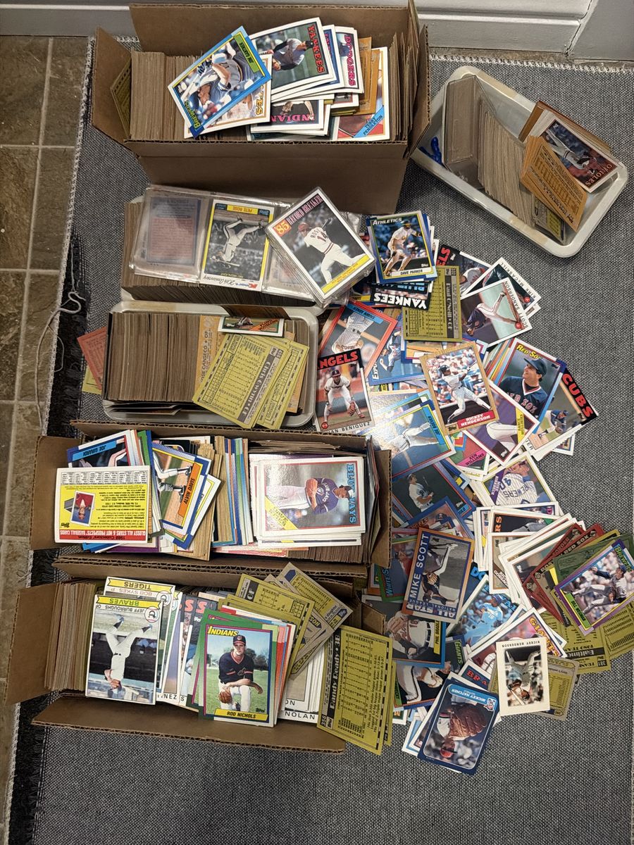 Vintage Baseball Trading Card Lot Vintage Topps Fleer Donruss Loose Cards