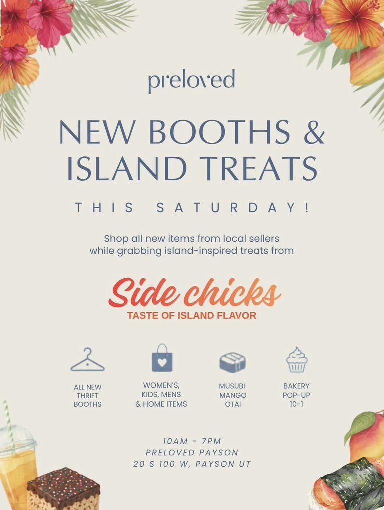 Side Chicks Pop Up!! Preloved Payson!