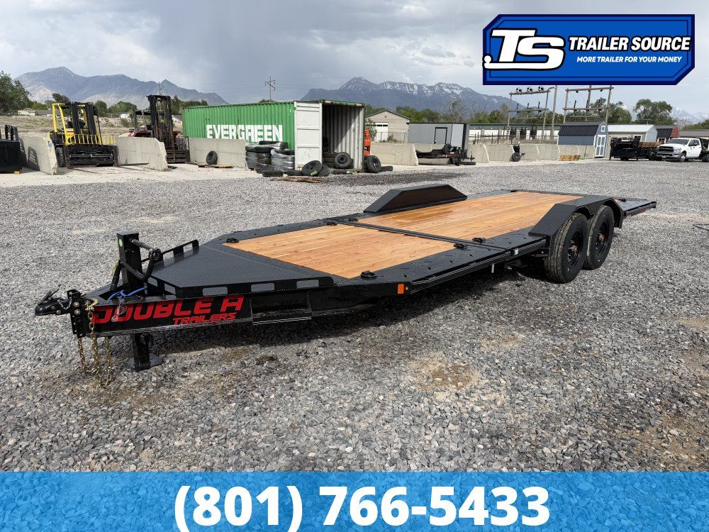 8.5x22 Double A Pro Series CT Tilt Trailer - 15.4K GVWR - Wide Body w/ Drive Over Fenders