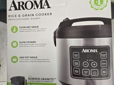 Aroma® 20-Cup (Cooked) / 5Qt. Digital Rice & Grain Multicooker