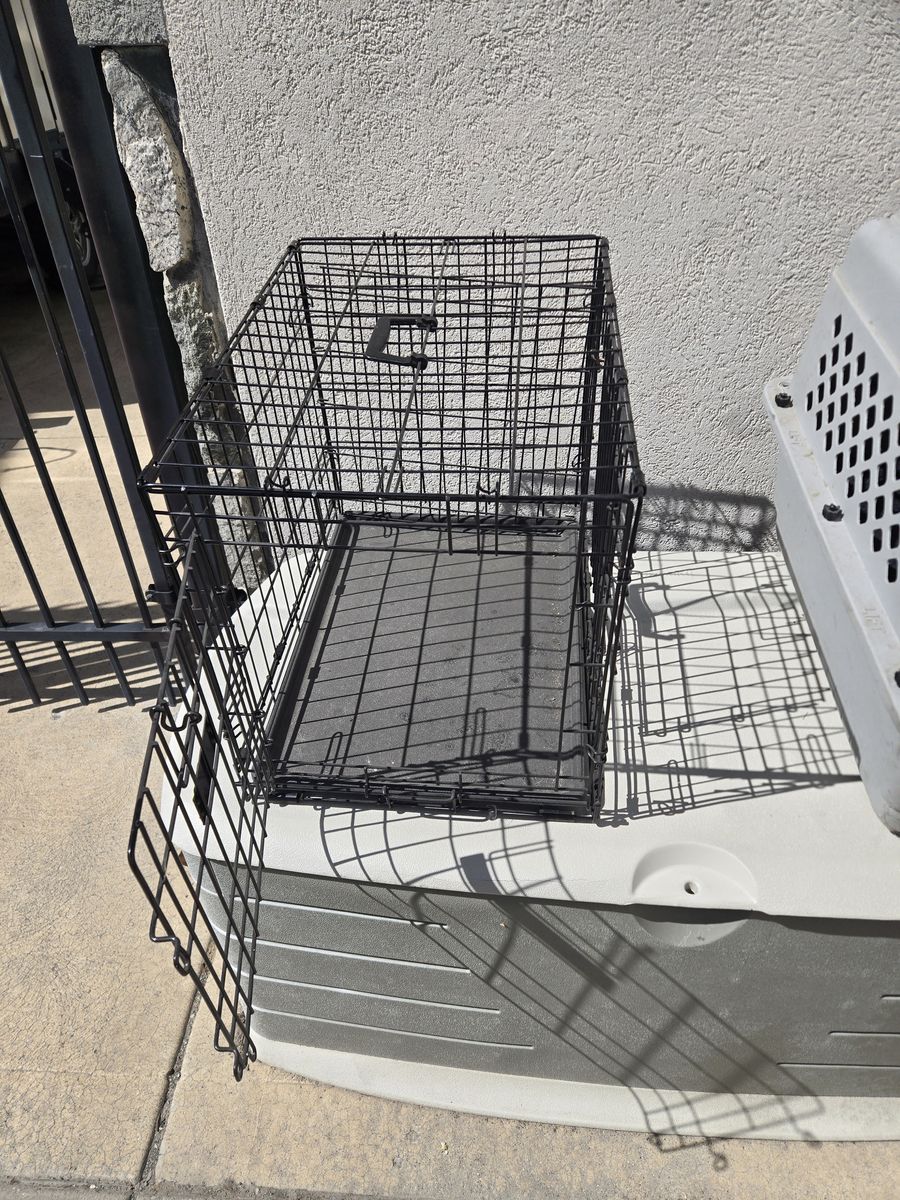 TOP PAW double door folding DOG Kennel