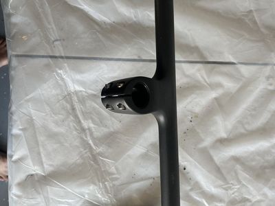 Integrated Carbon Road Bike Handlebar and Stem Combo - Matte Black