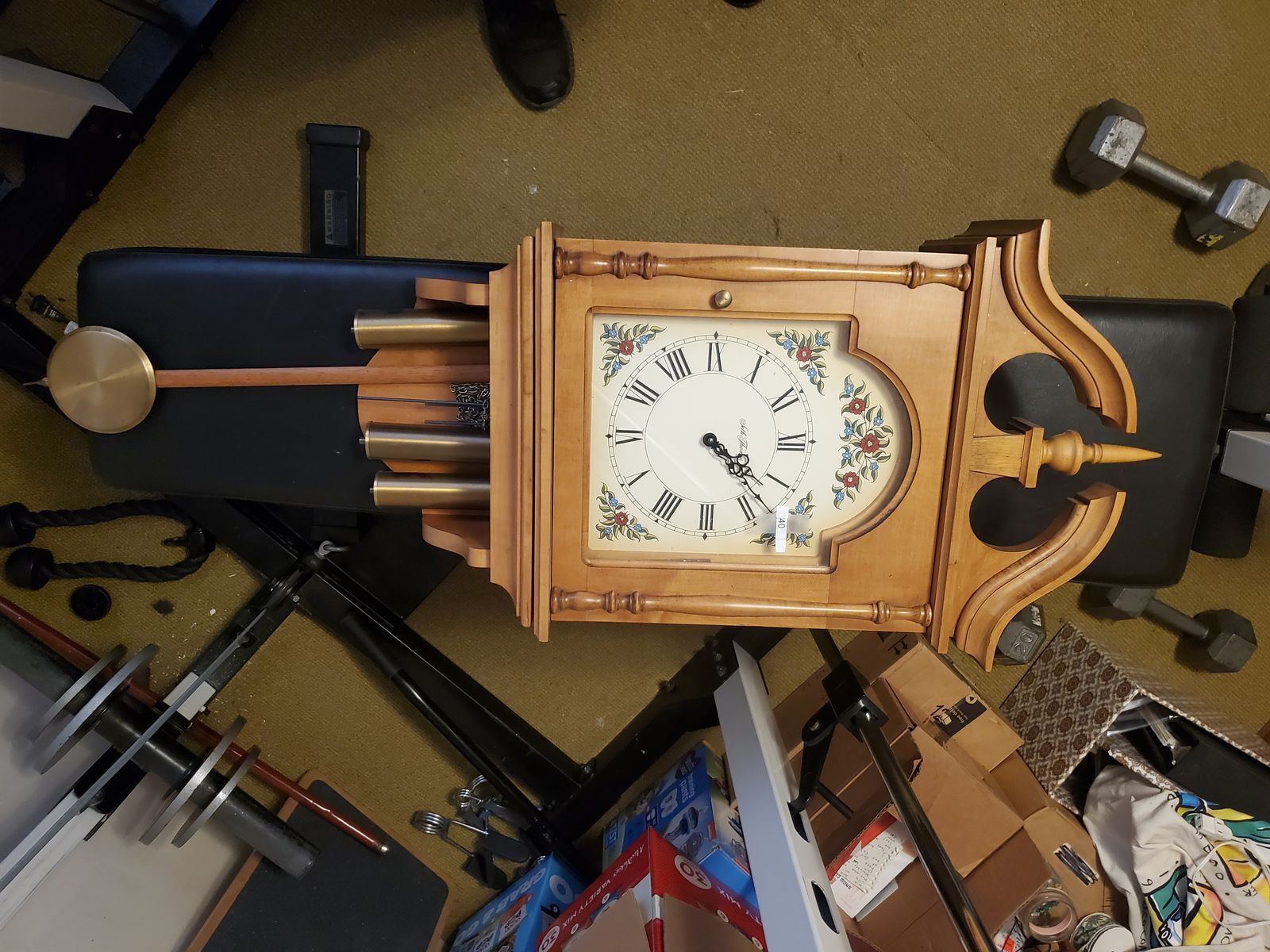 Seth Thompson Wall Clock with Pendulums