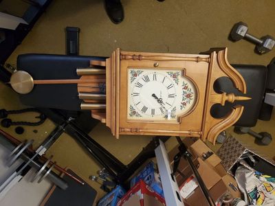 Seth Thompson Wall Clock with Pendulums