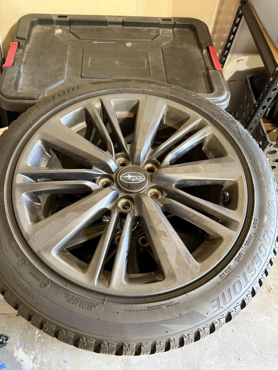 2020 Subaru WRX OEM Rims with Bridgestone Blizzak Tires
