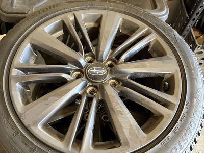 2020 Subaru WRX OEM Rims with Bridgestone Blizzak Tires