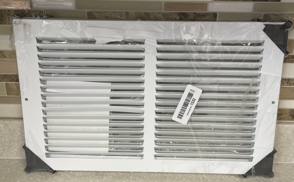 8 Flat Stamped Steel Return Air Grille